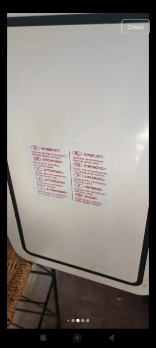 Mini Frigo Portatile Blu