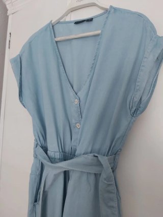 Mono vaquero azul
