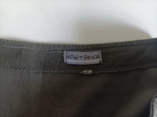 Gonna vintage marrone/verde molto scuro
