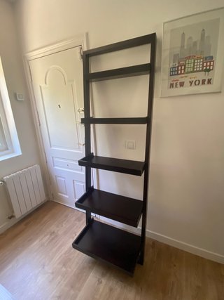 Estantería Escalera Madera Oscura