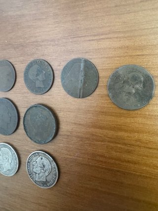 Lote 8 monedas Alfonso XII 1878 y 1882
