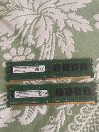 2x 4GB DDR3 1600MHz RAM Módulos