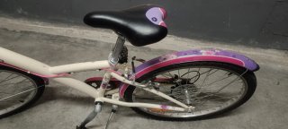 Bicicleta Niña Btwin Rosa y Morada