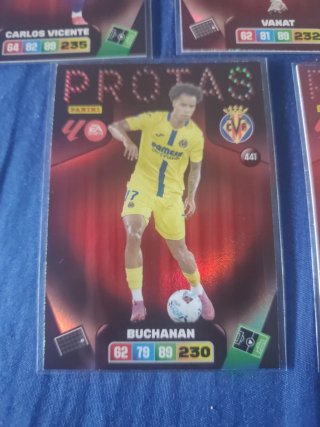 Pack 5 cromos Panini Adrenalyn Protás