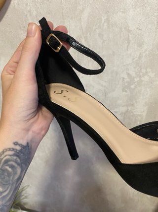 Sandalias tacón negras