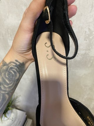 Sandalias tacón negras