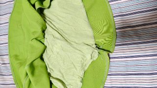 Falda pantalón verde con hebilla