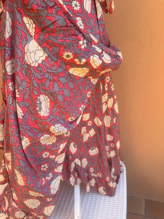 Vestido largo estampado T M/L
