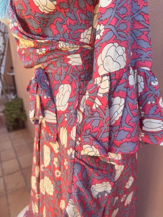 Vestido largo estampado T M/L