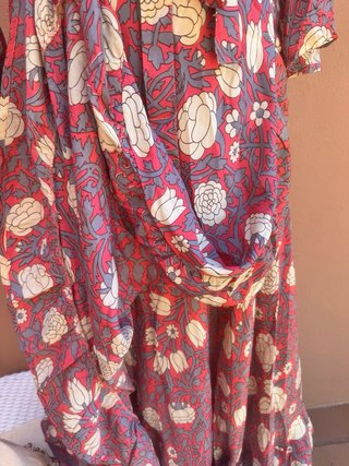 Vestido largo estampado T M/L