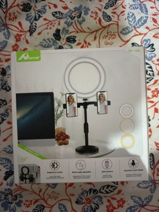 Trípode Home para 2 teléfonos LED Ring Light