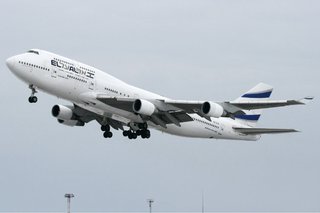 Avión Boeing 747-400 El Al Herpa 1/500