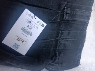 Minifalda vaquera negra Talla S