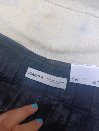 Minifalda vaquera negra Talla S