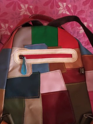 Mochila patchwork multicolor