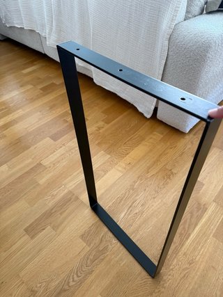 Patas de metal negras para mesa o escritorio