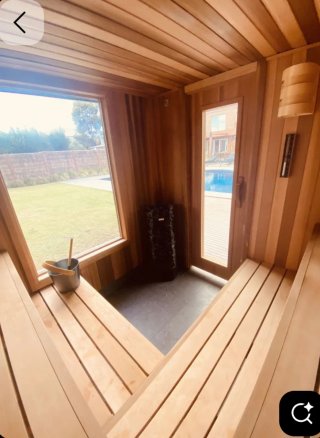Sauna de madera a medida exterior/interior