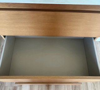Cómoda Ikea Malm Roble. Regalo cristal templado