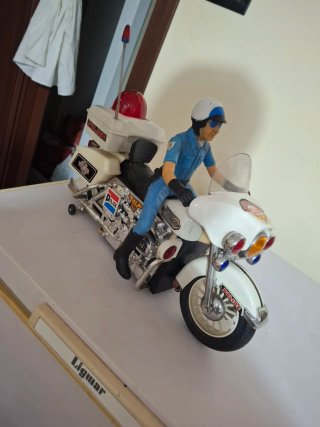 Moto Polizia Giocattolo Vintage