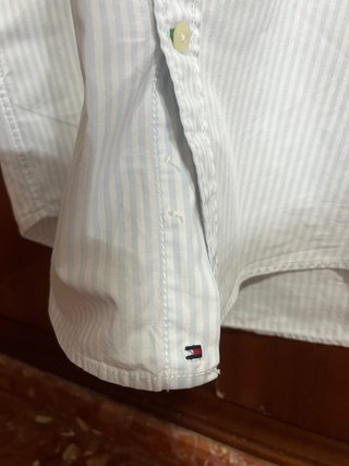 Camisa Tommy Hilfiger Talla L Rayas Azules