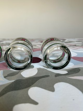 Set 4 Bicchieri Vetro Stile Liberty Coca Cola
