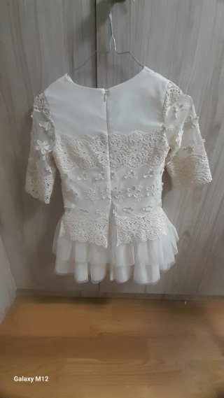 Vestido Miranda Blanco niña 8-9 años .130cm+-