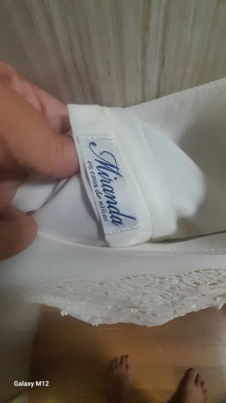 Vestido Miranda Blanco niña 8-9 años .130cm+-
