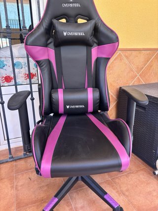 Silla Gamer Oversteel Negra y Rosa