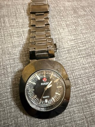 Rado Reloj Negro y Plateado