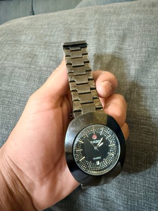 Rado Reloj Negro y Plateado