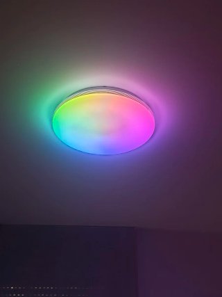 Lámpara LED Redonda Blanca 40 cm .