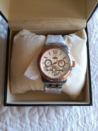 Reloj Lanscotte Oro rosa y Plata Hombre