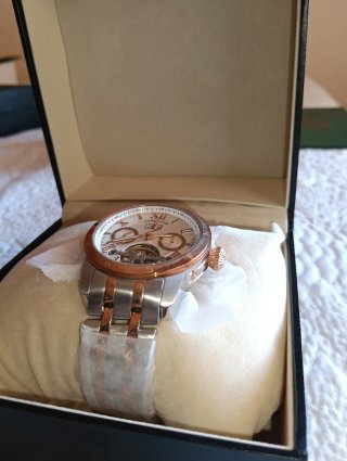 Reloj Lanscotte Oro rosa y Plata Hombre