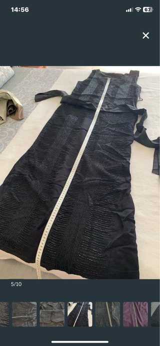 Traje de chaqueta y falda dorado