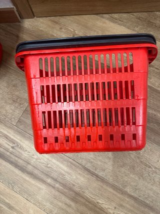 Cestas de supermercado rojas (pack de 13)