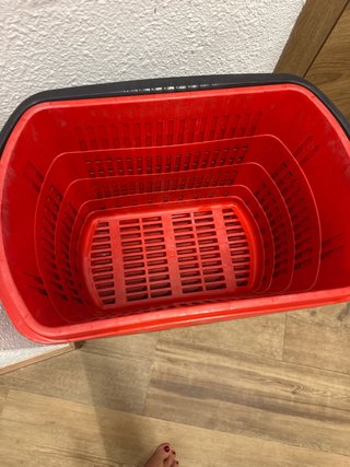 Cestas de supermercado rojas (pack de 13)