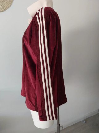 Blusa Polo Adidas Manga Larga Terciopelo