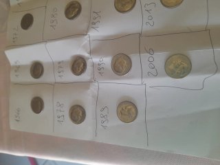 25 Monete USA 1 Dime Anni Diversi