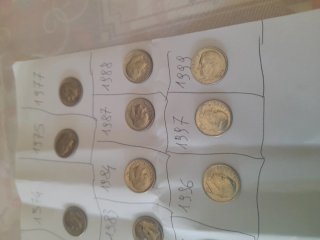 25 Monete USA 1 Dime Anni Diversi