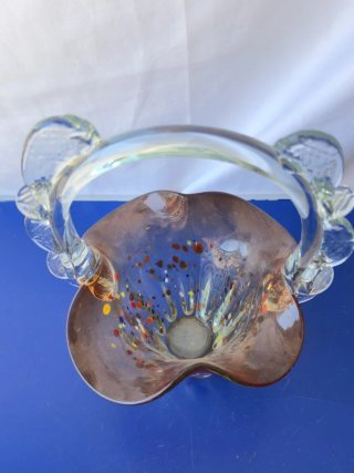 Cestino Vetro Murano Massiccio