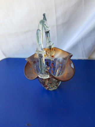 Cestino Vetro Murano Massiccio