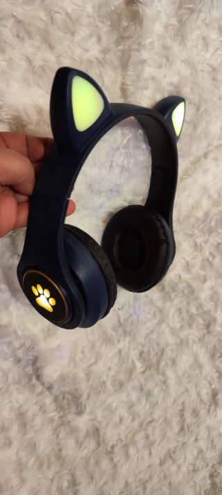 Auriculares Inalámbricos Gato con Luces LED