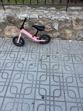 Bici de impulso rosa niña