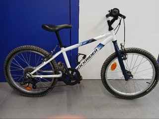 Bicicleta niños 20 pulgadas Rockrider ST 120 blanco 6-9 años