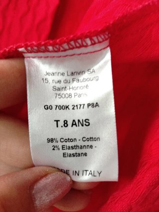 Cardigan Lanvin bambina 8 anni