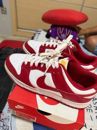 Zapatillas Nike Dunk Low Rojas y Blancas