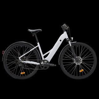 Bicicleta Trekking Eléctrica Cuadro Bajo E-Actv 100 Gris