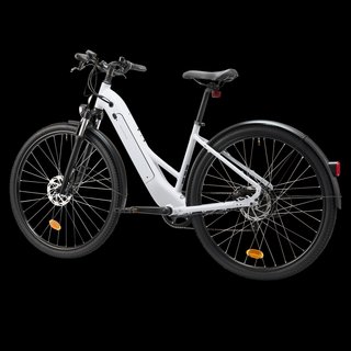 Bicicleta Trekking Eléctrica Cuadro Bajo E-Actv 100 Gris