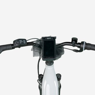 Bicicleta Trekking Eléctrica Cuadro Bajo E-Actv 100 Gris