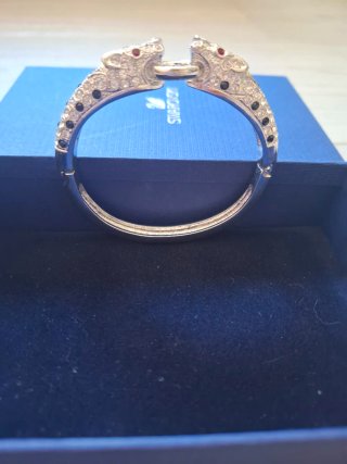 Pulsera Swarovski Dorada y Plateada